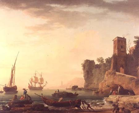 The Port of Genoa de Claude Joseph Vernet