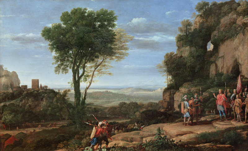 Countryside with David and the three Heroen de Claude Lorrain