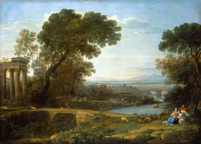 The Rest on the Flight into Egypt de Claude Lorrain