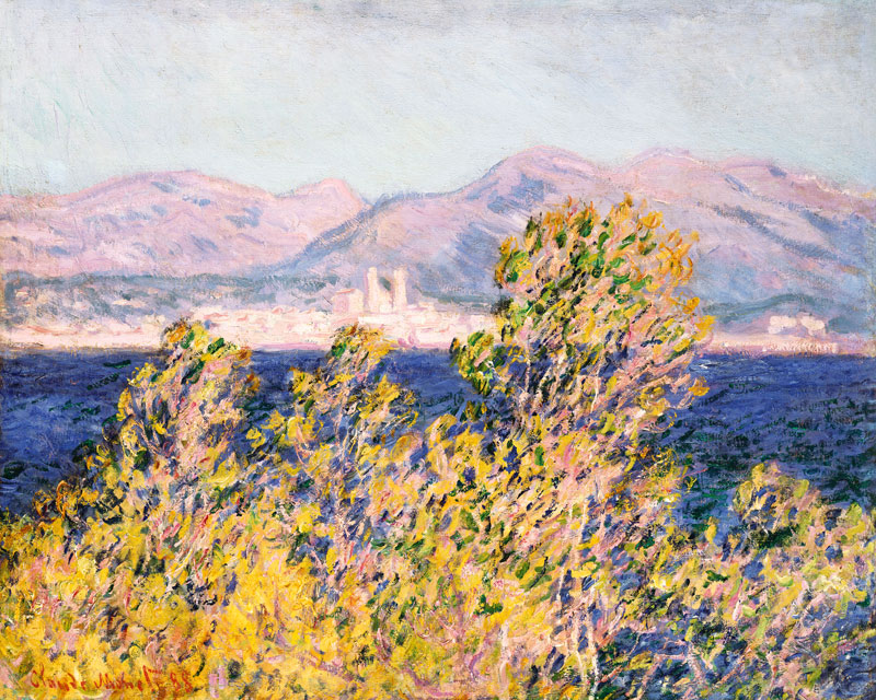 Antibes, View of the Cap, Mistral Wind de Claude Monet