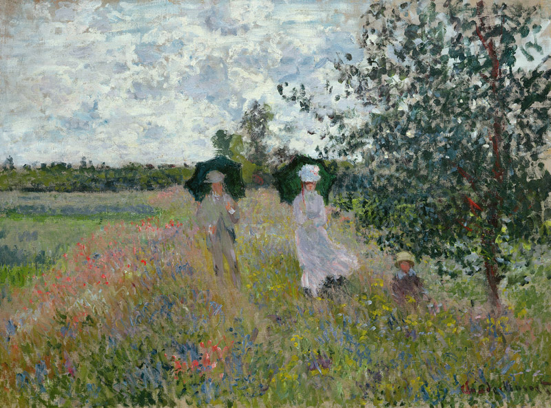 Promenade near Argenteuil de Claude Monet