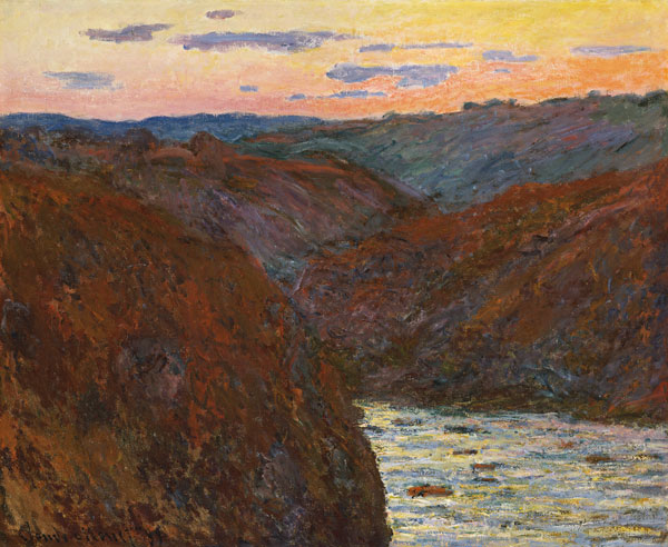 La Creuse, Sunset de Claude Monet