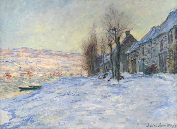 Lavacourt under Snow de Claude Monet