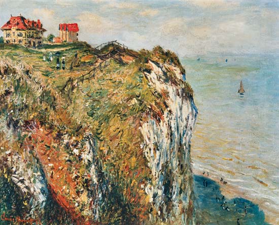 Cliff at Dieppe de Claude Monet