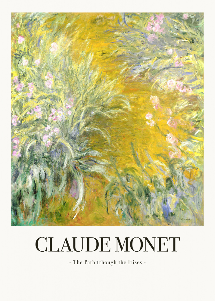 The Path Through The Irises de Claude Monet