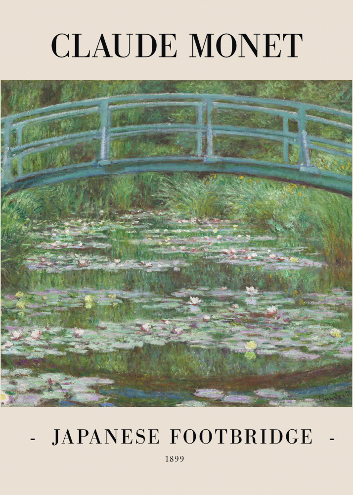 Japanese Footbridge 1899 de Claude Monet