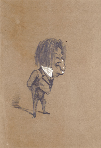 Caricature of Jules Husson (1821-89) 'Champfleury' de Claude Monet