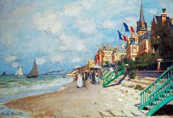 On the beach of Trouville de Claude Monet