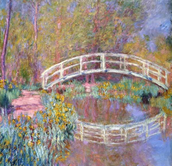 Puente en el jardín de Monet (Pont dans le Jardin de Monet). 1895-96 de Claude Monet