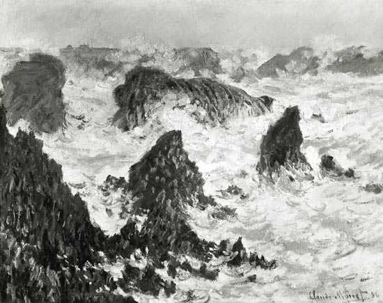 The Rocks of Belle-Ile de Claude Monet