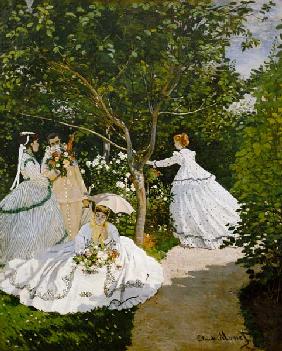 Ladies in the garden in Ville this ' Avray.