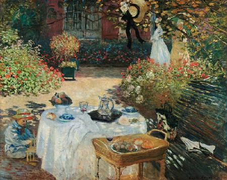 El almuerzo (en el jardín de Claude Monet en Argenteuil)