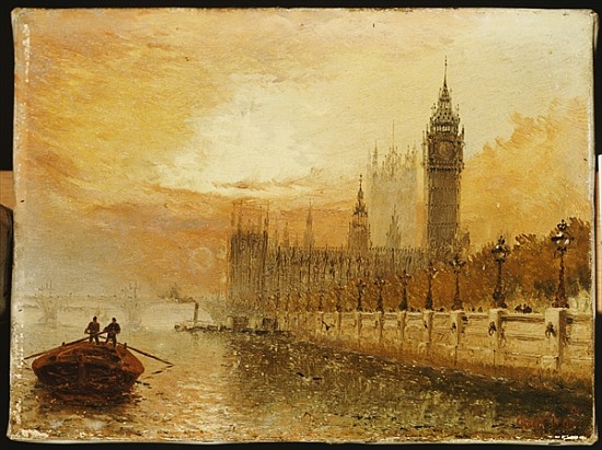 View of Westminster from the Thames de Claude T. Stanfield Moore