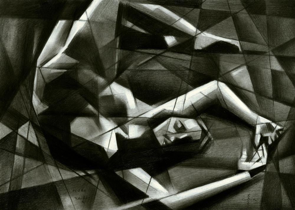 Cubist Nude - 17-10-15 de Corné Akkers