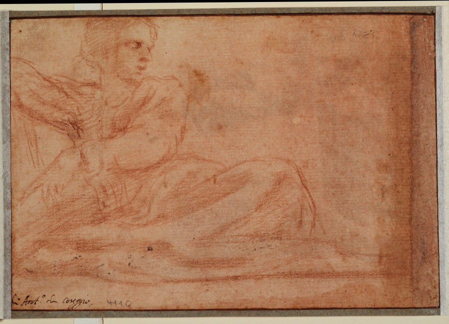 Sitzende Figur nach rechts de Correggio