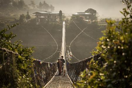 Phunakha Bridge, Bhutan