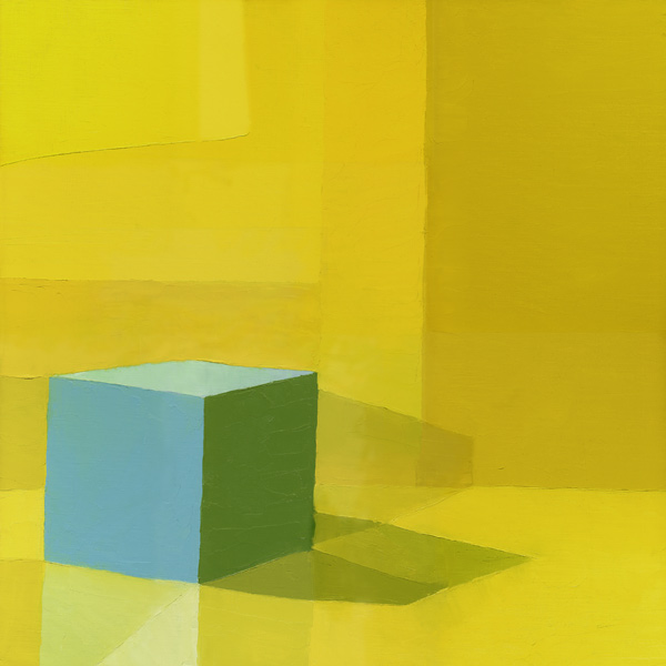Yellow / Blue (oil on canvas)  de Daniel  Cacouault