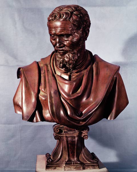 Bust of Michelangelo Buonarroti (1475-1564) de Daniele  da Volterra