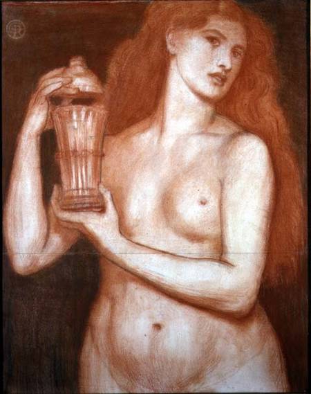Study of a female nude de Dante Gabriel Rossetti