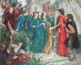 Beatrice Meeting Dante at a Marriage Feast Denies Him Her Salutation