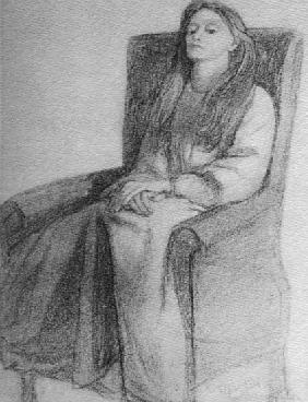 Elizabeth Siddal, c.1853 de Dante Gabriel Rossetti