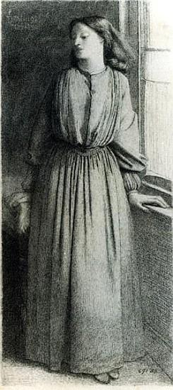 Elizabeth Siddal, May 1854 (pen and ink) de Dante Gabriel Rossetti