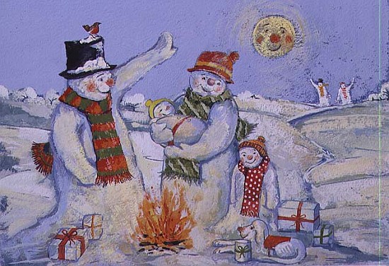 Snowman family, 1995  de David  Cooke