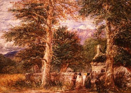 Bettws-y-Coed Church, North Wales de David Cox