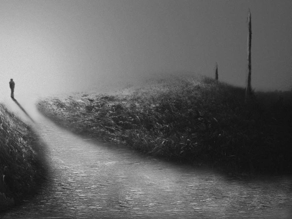 Chemin des brumes V de David Senechal Photographie