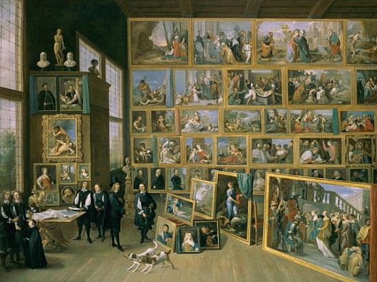The Archduke Leopold Wilhelm (1614-62) in his Picture Gallery in Brussels, 1651 (see also 738) de David the Younger Teniers