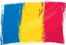 Grunge Romania flag