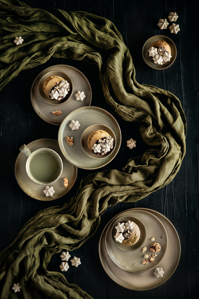 Matcha muffins with meringues de Denisa VLAICU