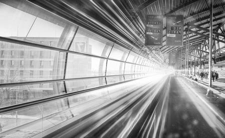 Flughafen Leipzig-Halle Futuristisch bearbeitet SW