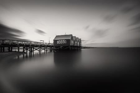 Busselton Jetty Monochrome