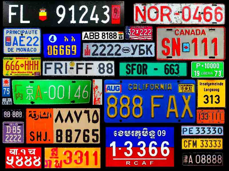 Autokennzeichen aus aller Welt de Christophe Didillon