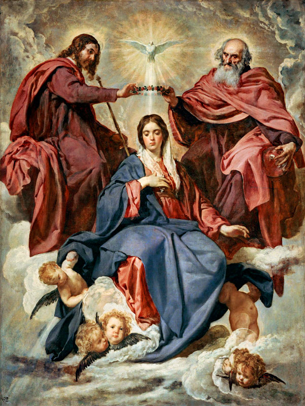 La Coronación de María de Diego Rodriguez de Silva y Velázquez