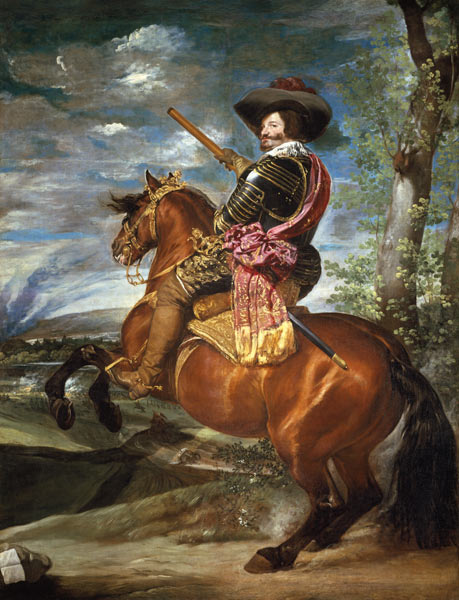Gaspar de Guzmán, duke of olive-green are to horse de Diego Rodriguez de Silva y Velázquez