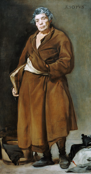 The philosopher Aesop. de Diego Rodriguez de Silva y Velázquez