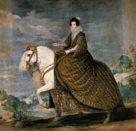 Isabella de Bourbon (esposa de Felipe IV) a caballo