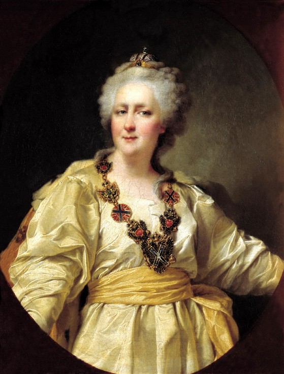Portrait of Empress Catherine II (1729-1796) de Dimitrij Grigorjewitsch Lewizkij