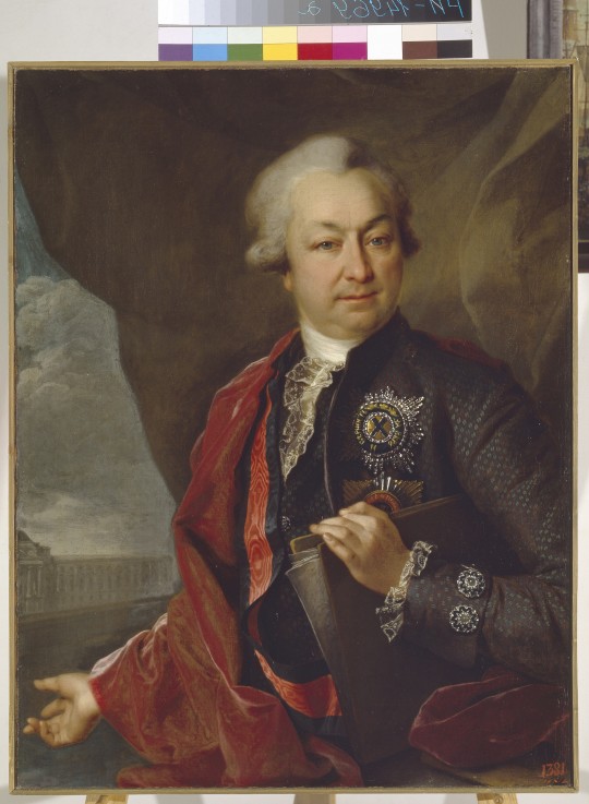Portrait of the Count Ivan Ivanovich Shuvalov (1727-1797) de Dimitrij Grigorjewitsch Lewizkij