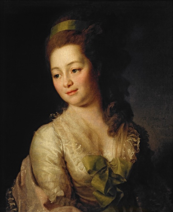 Portrait of Maria Dyakova de Dimitrij Grigorjewitsch Lewizkij
