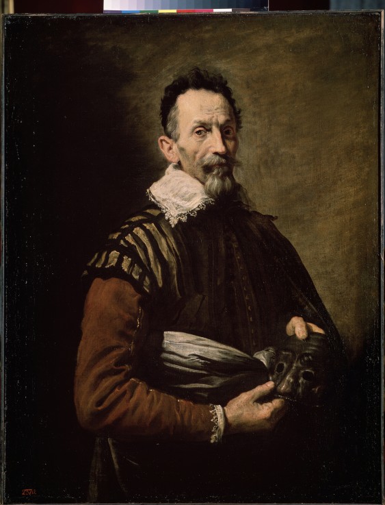 Portrait of an Actor (Claudio Monteverdi, Tristano Martinelli or Francesco Andreini) de Domenico Fetti