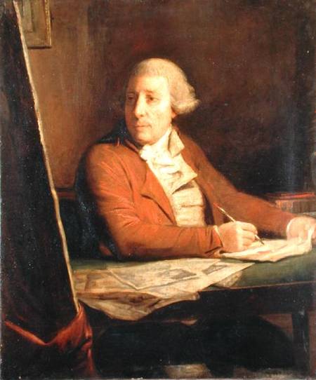 Portrait of Francesco Bartolozzi de Domenico Pellegrini