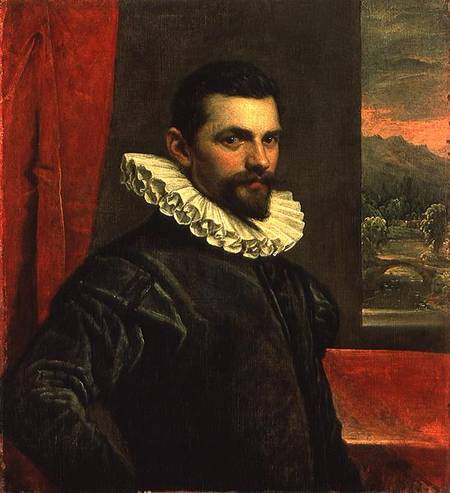 Portrait of Francesco Bassano (1549-92) de Domenico Tintoretto
