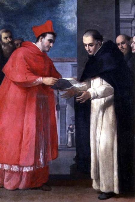A Cardinal Gives a Bull to a Dominican Saint de Donato Mascagni