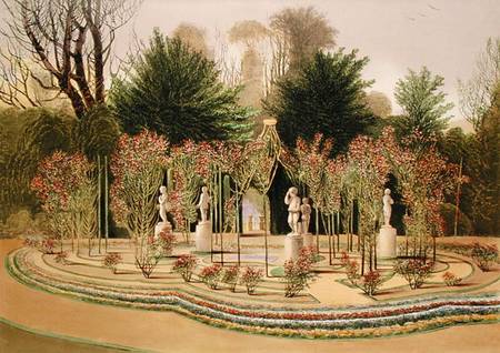 The Rose Garden at Nuneham Courtney, Near Oxford de E. Adveno Brooke