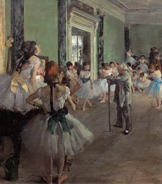 The dance class de Edgar Degas