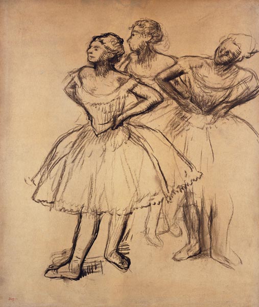 Drei Tänzerinnen (Trois Danseuses). de Edgar Degas