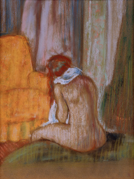 Nu assis de dos de Edgar Degas